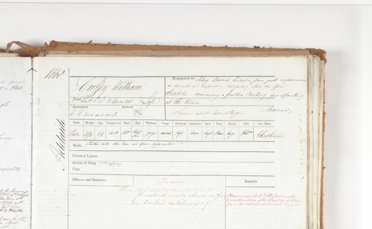 william cuffey convict record